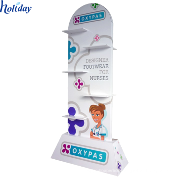 Graphics customization makeup crdboard cosmetic display stand